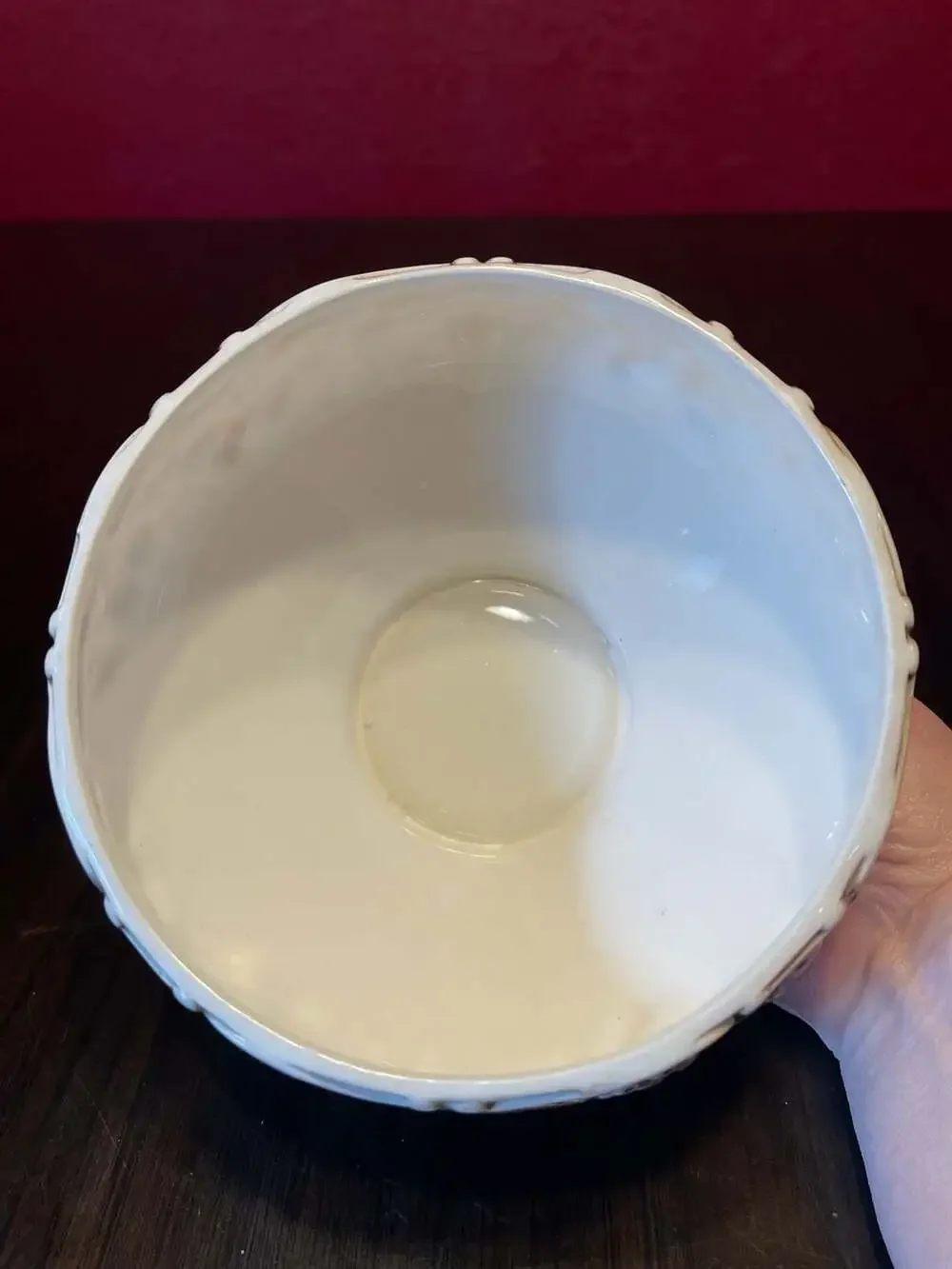 Lefton Majolica Style Della Robbbia Covered Candy Bowl - ,